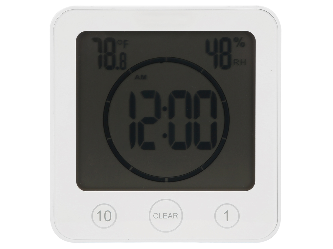 Termómetro Digital Con Pantalla Externa, Medidor De Temperatura Para Jardín Resistente Al Agua Con Gancho, Blanco.
