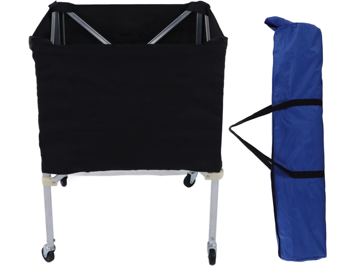 Chariot De Rangement Portátil Plegable Con Ruedas Para Baloncesto, Fútbol, Voleibol