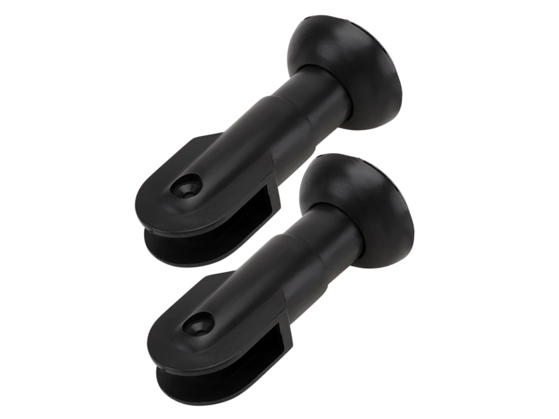 Juego de 2 patas de soporte de plástico para estantes, accesorio para mampara de baño, Su Gokoco
