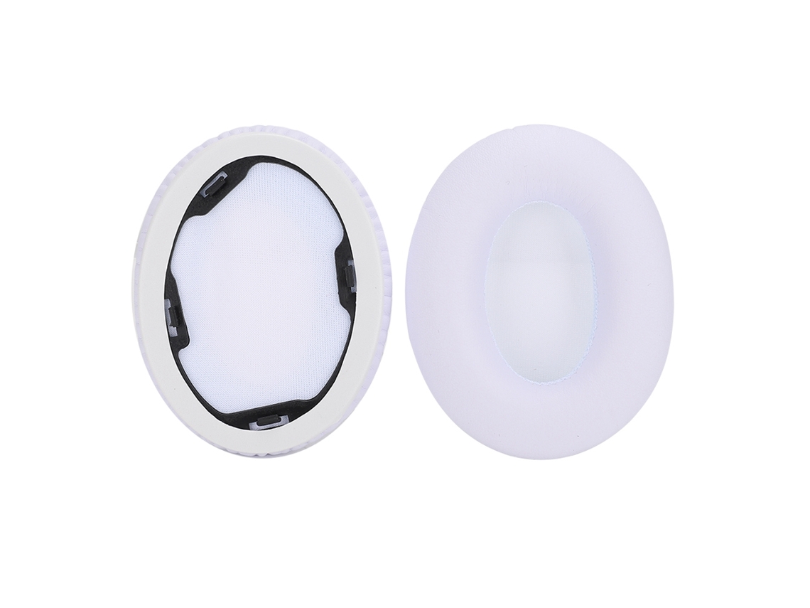 2 Almohadillas De Repuesto Para Auriculares Monster Studio 1.0 - Blancas