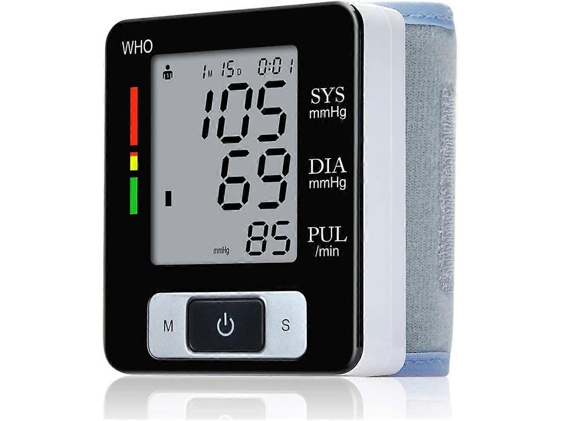 Tensiómetro digital automático de muñeca Lychee con monitor de frecuencia cardíaca y pantalla LCD superior Ly Ebike (santanxing)