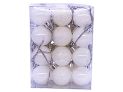 Adornos de bolas de Navidad para árbol de Navidad - Bola colgante de adornos para árboles de Navidad (blanco) RNEMITERY