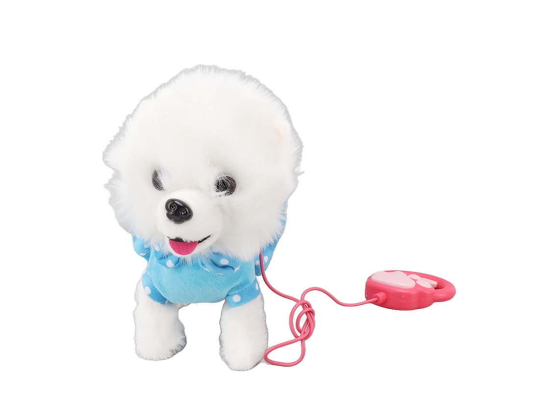 Perro de peluche interactivo eléctrico con control remoto - Azul
