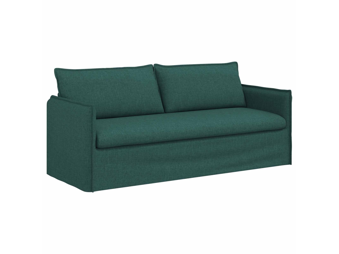 Sofá De Salón | Sofá De Descanso | Sofá Verde Oscuro 196 X 82 X 85 Cm Tela