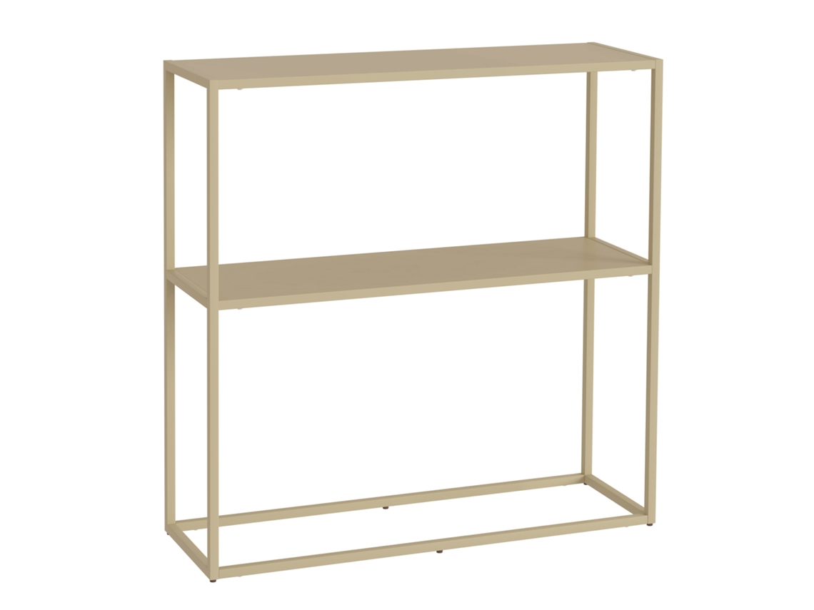 Mesa consola de acero Strömstad 80 x 80 x 26 cm - Camelo [EN.CASA]