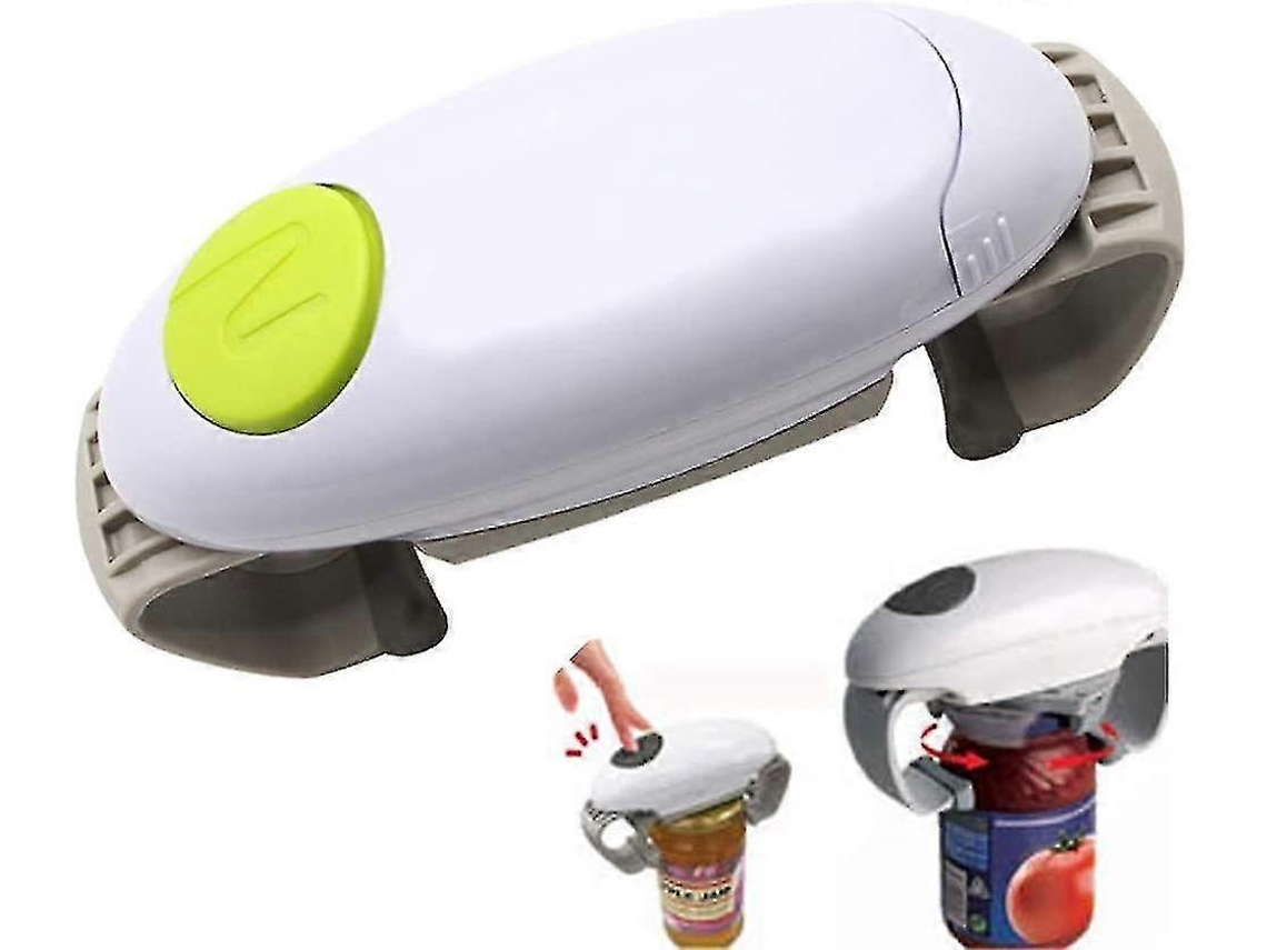 Abridor automático de frascos, herramienta de cocina de un solo toque, abrelatas eléctrico para personas mayores y personas nostálgicas.