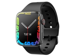 Reloj inteligente con pantalla HD de 1,96 pulgadas, admite realizar y recibir llamadas, monitorear actividades físicas, etc. (negro)