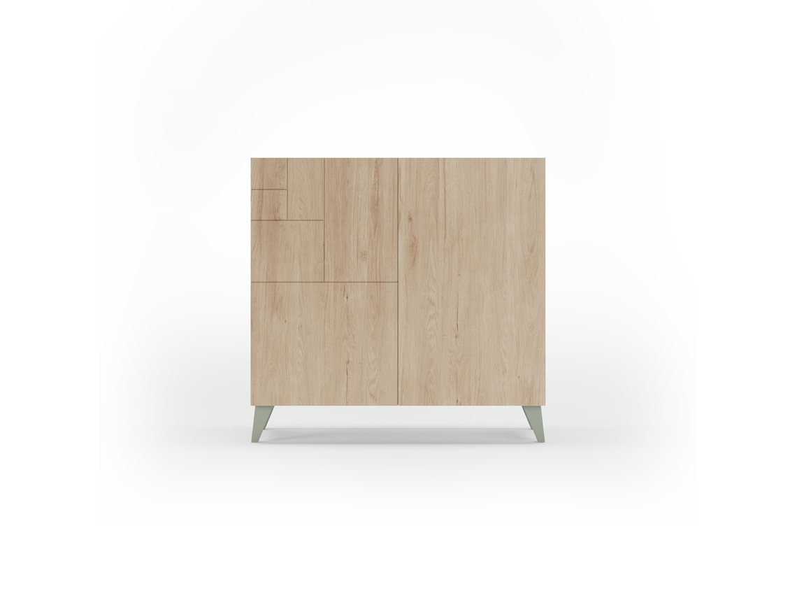 Zapatero HERDASA Bergen Roble, Verde (87 x 90 x 27 cm)