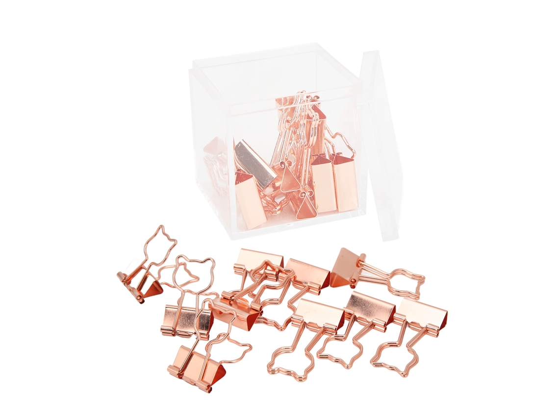 20 Pinzas De Carpeta Diseño Oso Pequeño Fuerte Y Durable De Hierro Para Documentos Archivos Ropa