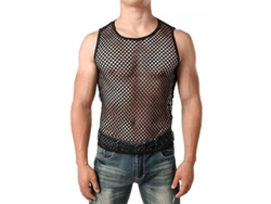 2026-camiseta De Malla Transparente Para Hombre Manga Corta Sexy Moda Para Fiesta Y Club Talla Asiática Nvr M Negro 1