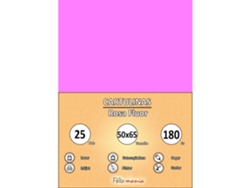 Cartón 180Gr 50 X 65 Cm Flujo Rosa 25 Hojas