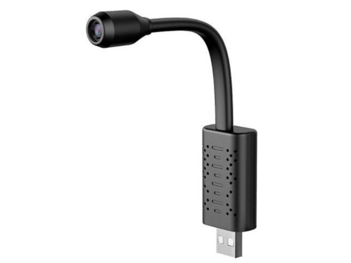 Mini cámara de red inalámbrica WiFi 1080P HD Yizhood con detección de movimiento (negra)
