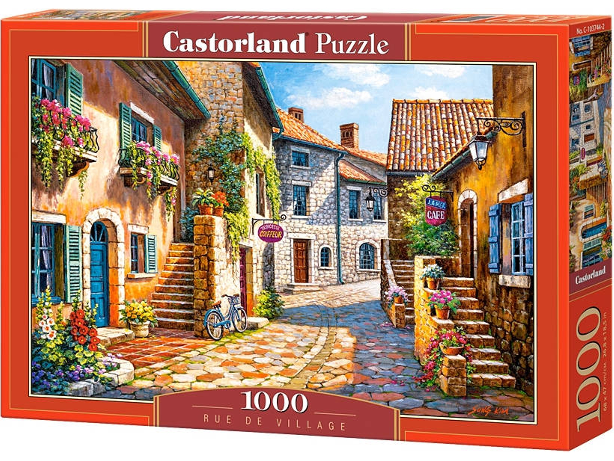 Puzzle CASTORLAND Rue de village (1000 Piezas)