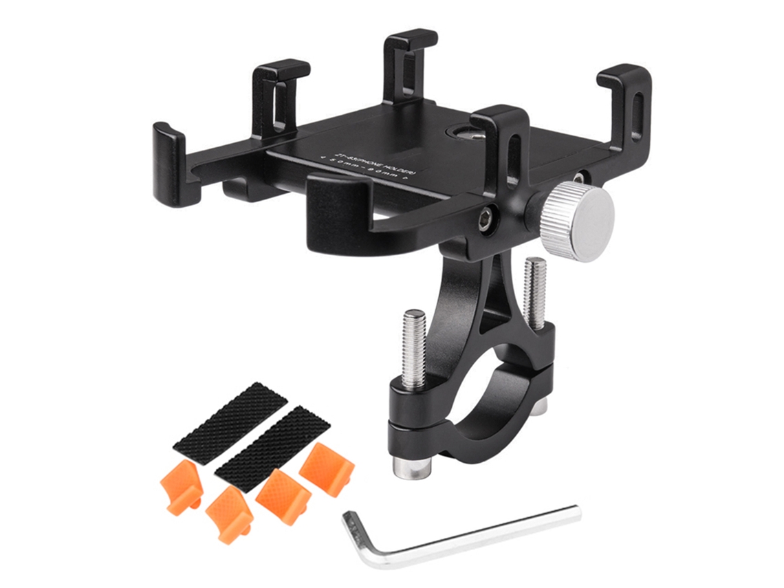 Soporte Para Teléfono Bicicleta Ajustable Universal 360 Grados Rotatorio Porta Teléfono Gps Cradle Clamp