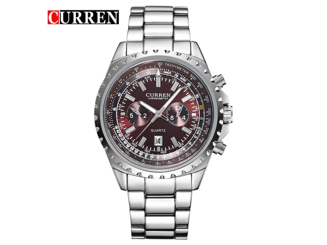Reloj Casual De Acero Inoxidable Para Hombre, Con Movimiento De Cuarzo Y Correa De Acero.