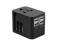 Adaptador Universal De Enchufe Para Viajes Con 4 Usb Para Cargador De Ee. Uu., Reino Unido, Ue Y Australia