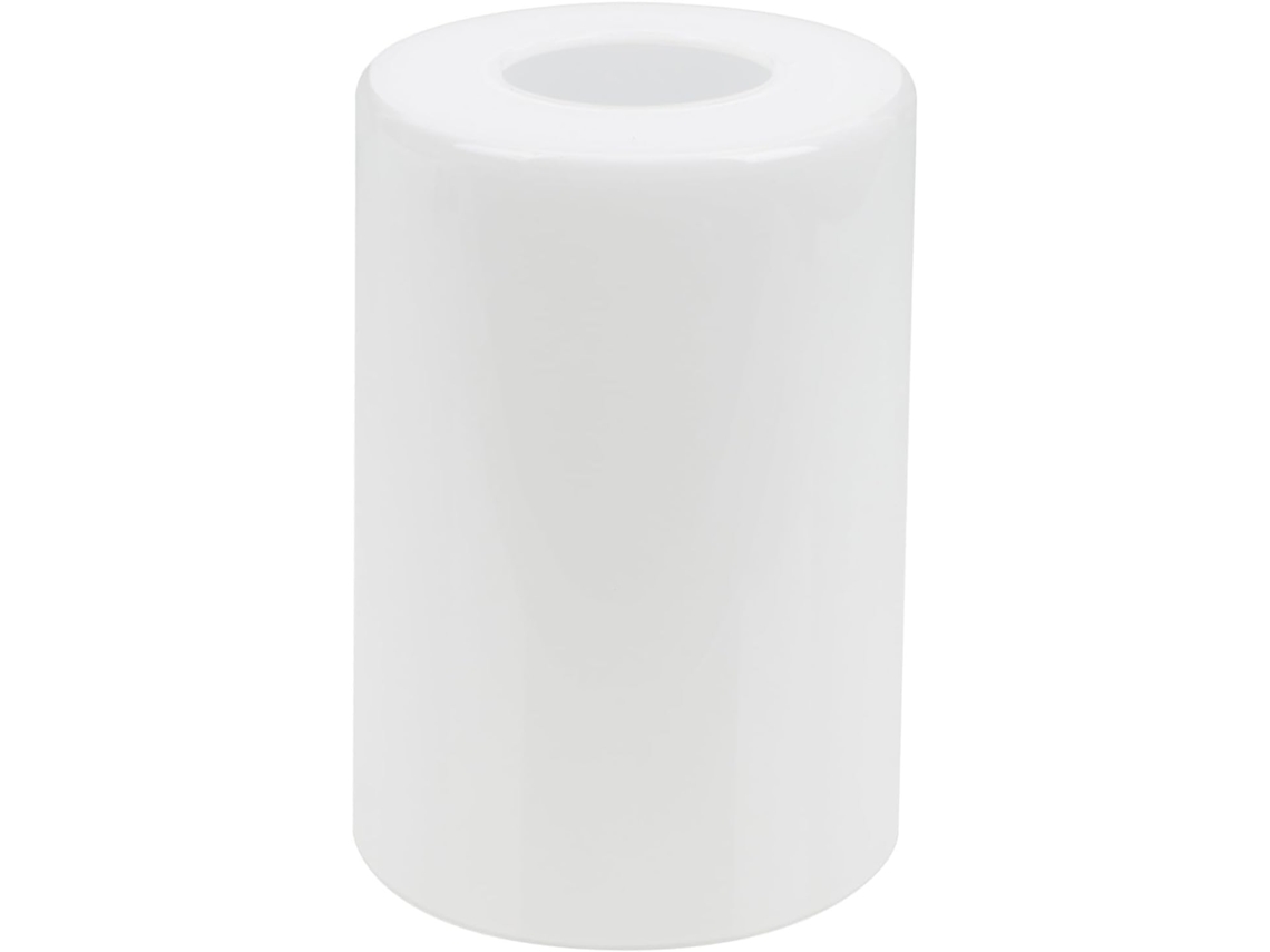 Homestarter En Vidrio Blanco Tubular Recto Con Iluminación Suave Y Decoración Elegante