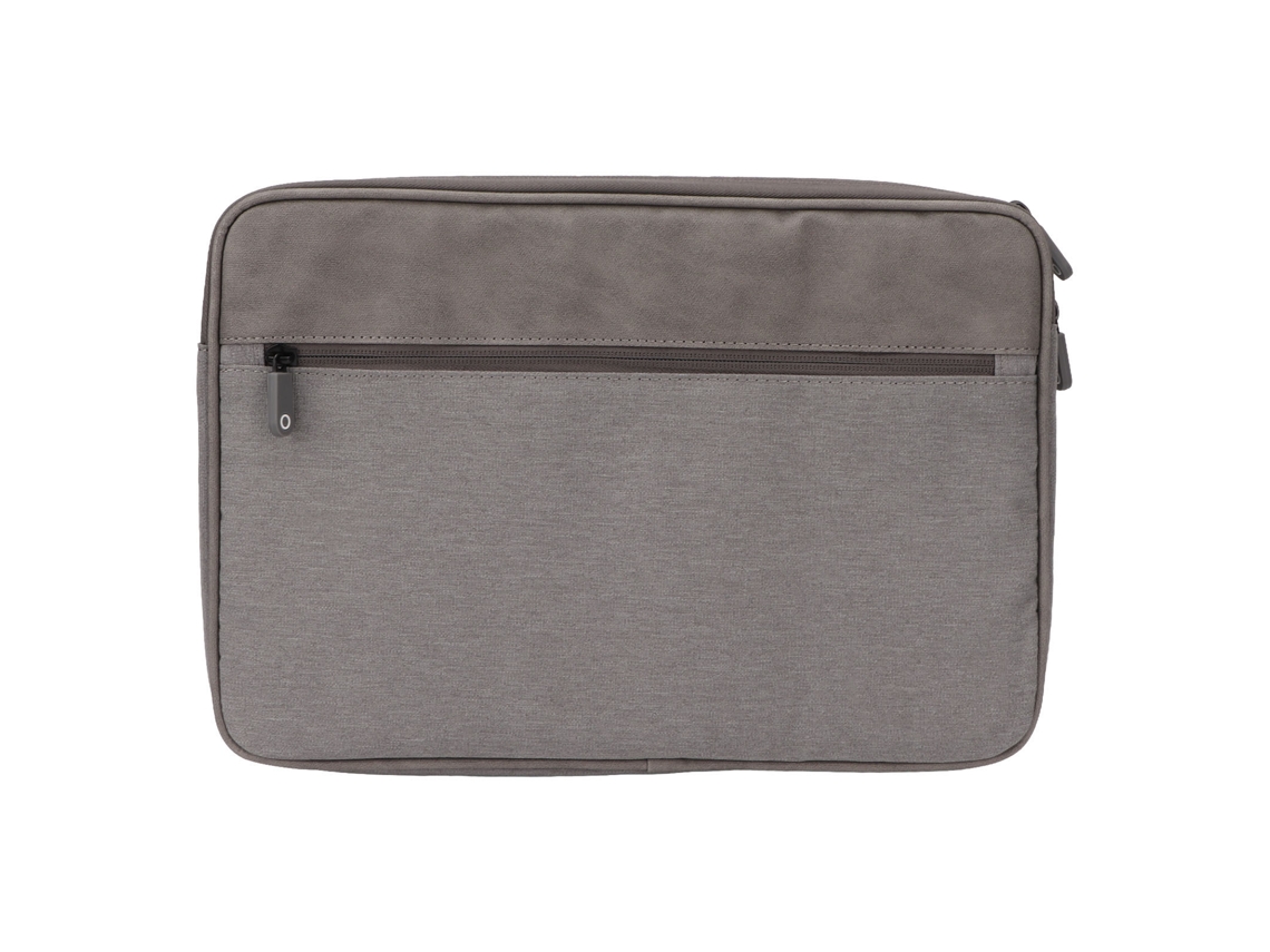 Bolso portátil para portátil de 14 pulgadas con asa, material textil impermeable, gris (S)