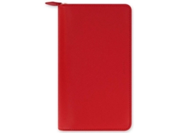 Agenda FILOFAX Saffiano Rojo (Semanal - 30x125x210 mm)