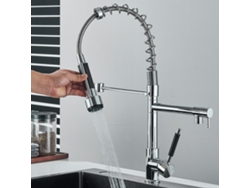 Grifo de cocina, ducha extraíble para cocina, grifo mezclador para fregadero de 360