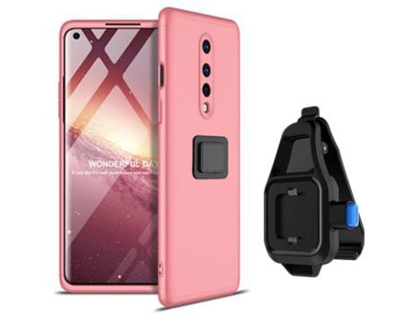 Funda Oneplus 8T Slim Armor 360º con Soporte para la Cintura Rosa