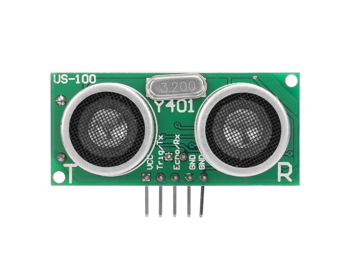 Módulo De Detección De Distancia Ultrasónico Us-100 Con Calibración De Temperatura Y Comunicación Múltiple.