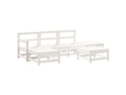 Maison Exclusive - Juego De Muebles De Jardín 6 Piezas Madera Maciza Pino Blanco