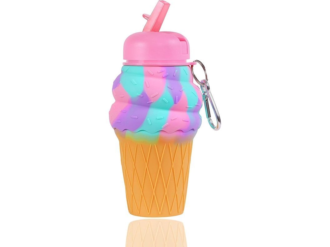 2026da-botella De Agua Para Niñas 500ml Sin Fugas Resistente A Caídas Plegable Bpa Free Ideal Para Escuela Verano