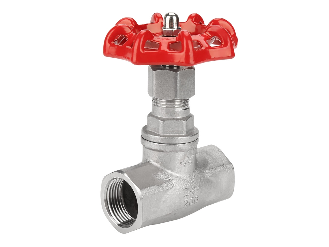 Válvula de gaveta em aço inoxidável DN20 BSPP G3/4 para água, óleo e gás.