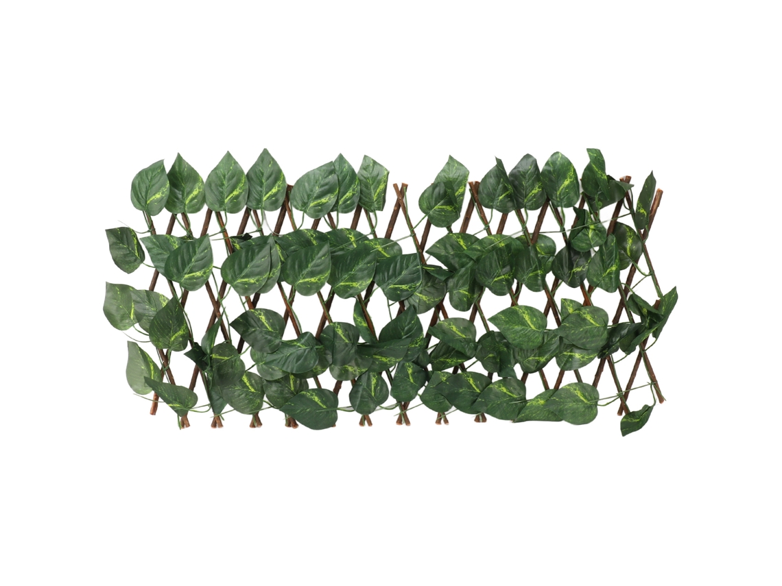 Valla Artificial Extensible, Protección Solar, Privacidad, Hojas De Jardín, Epipremnum Aureum