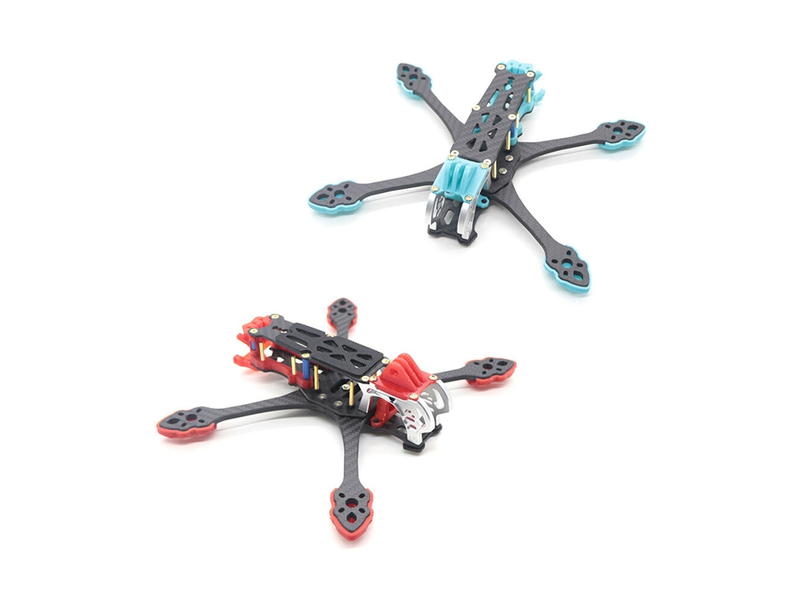 Azulhskrc Mak5 225mm Fibra Carbono 3k Kit Chasis Freestyle 5" Dji Air Unit Digital Drones Fpv Racing
