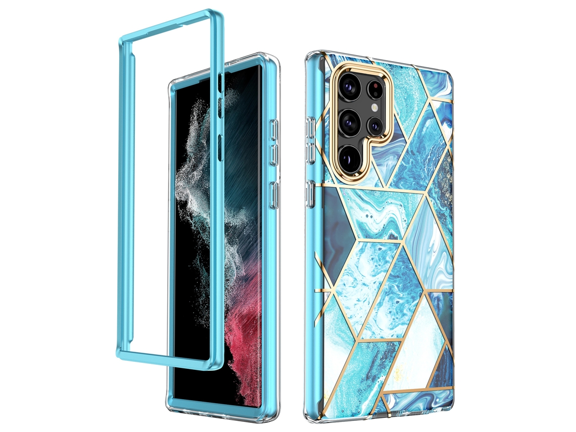 Capa Para Samsung Galaxy S22 Ultra Protetor De Tela Integrado Antishock Tpu Pc Corpo Completo Leve