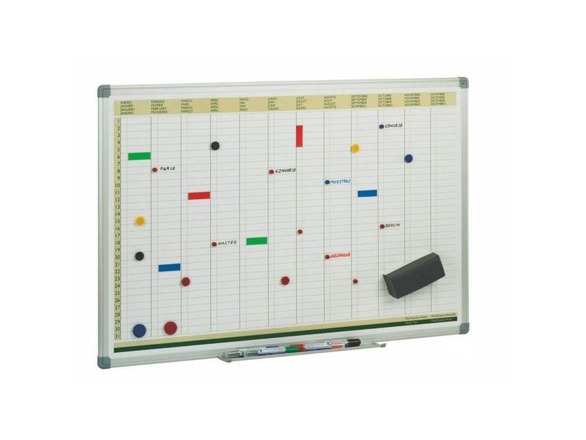 Pizarra magnética Faibo Blanco 60 x 90 cm Planificador Semanal