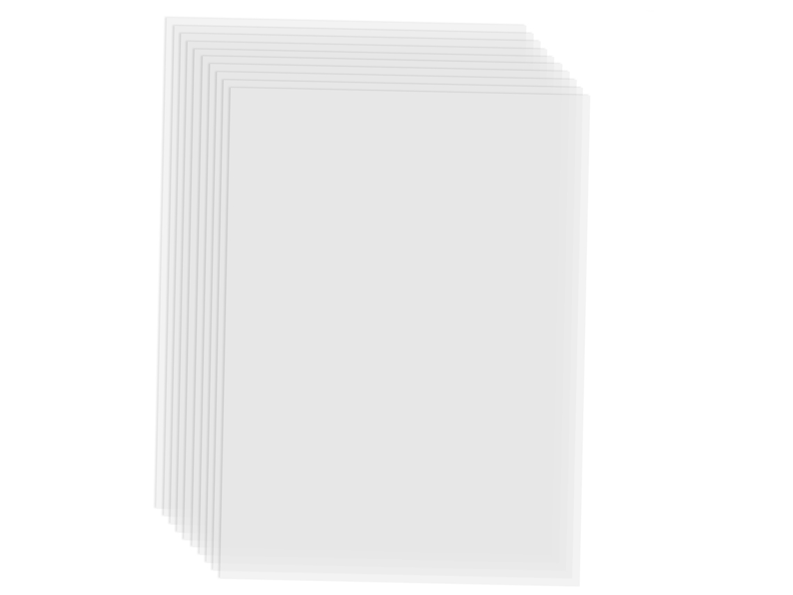 Película Fep Transparente 0.1mm 280x200mm Para Impresoras 3d Resina Sla Dlp Wanhao D8 D7 Photon 10 Piezas