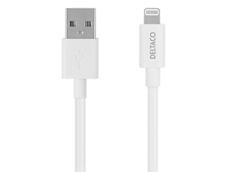 Cable Iplh Teléfono Móvil Usb DELTACO Blanco