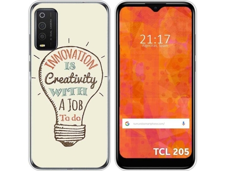 Carcasa TCL 205 TUMUNDOSMARTPHONE Creativity Multicolor