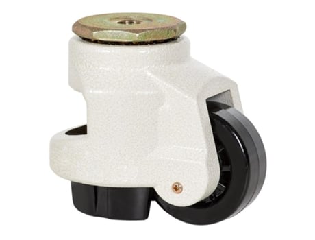 Rueda giratora de nivelacion agujero m16 21fm75a nylon negro eje liso ALEX
