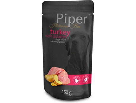 Pienso para Perros PIPER Platinum (150g - Húmedo - Sabor: Pavo y Patata)