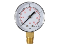 Manómetro De Presión De Agua Para Filtro De Piscina De 50 Mm Con Rosca Npt De 1/4", Relleno De Glicerina.