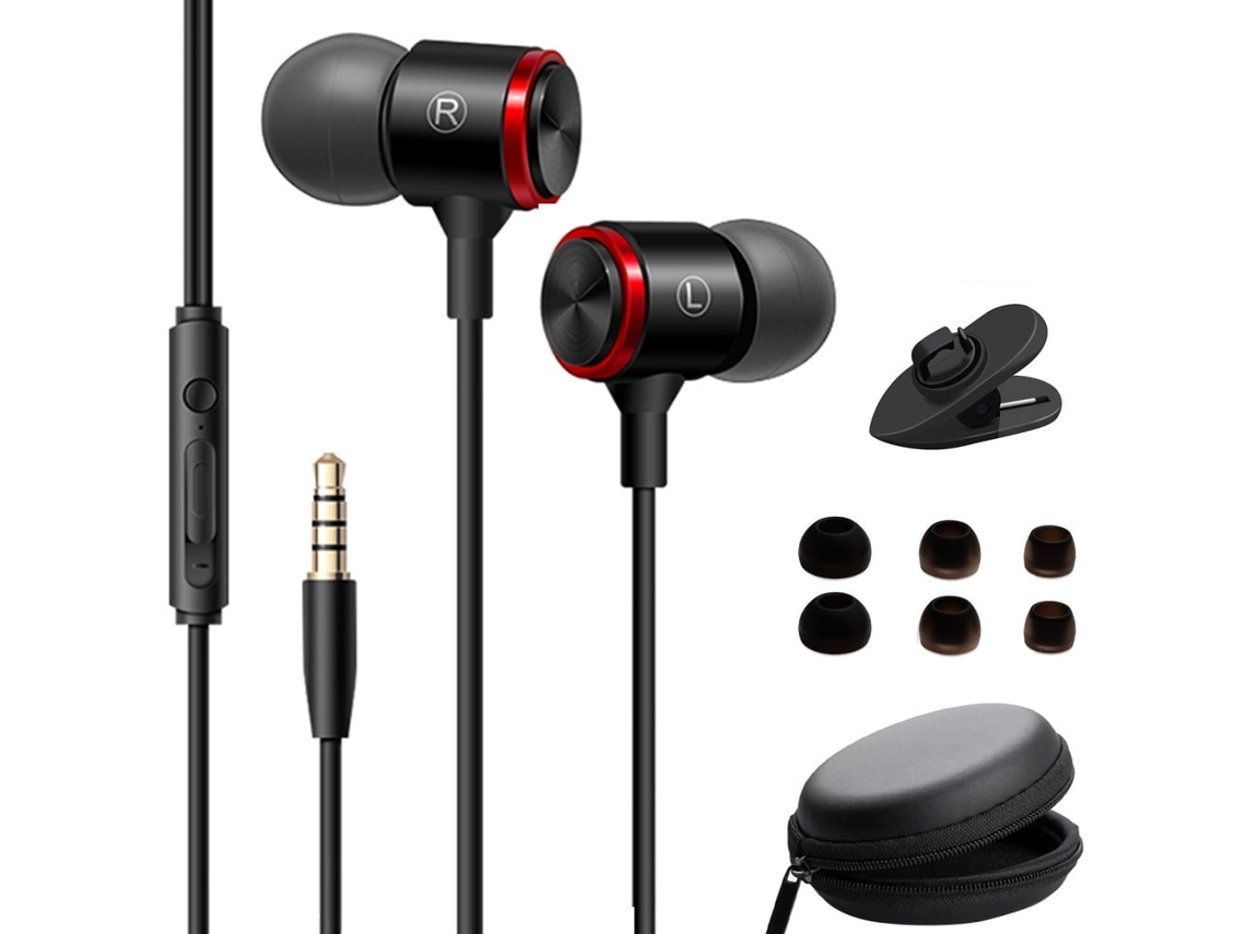 Auriculares Con Cable Y Micrófono Con Cancelación De Ruido, Conector De 3,5 Mm NICECEE