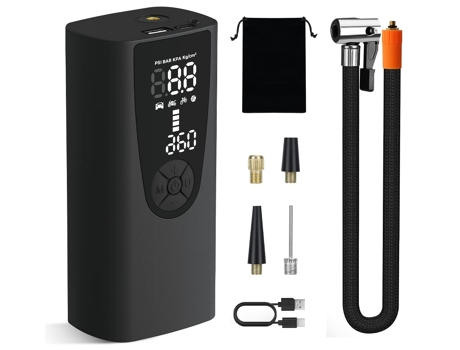 Inflador de Neumáticos Compresor de Aire Portátil Batería de 8000 Mah Bomba de Aire Portátil Eléctrica Inalámbrica de 150 Psi para Neumáticos de Au...