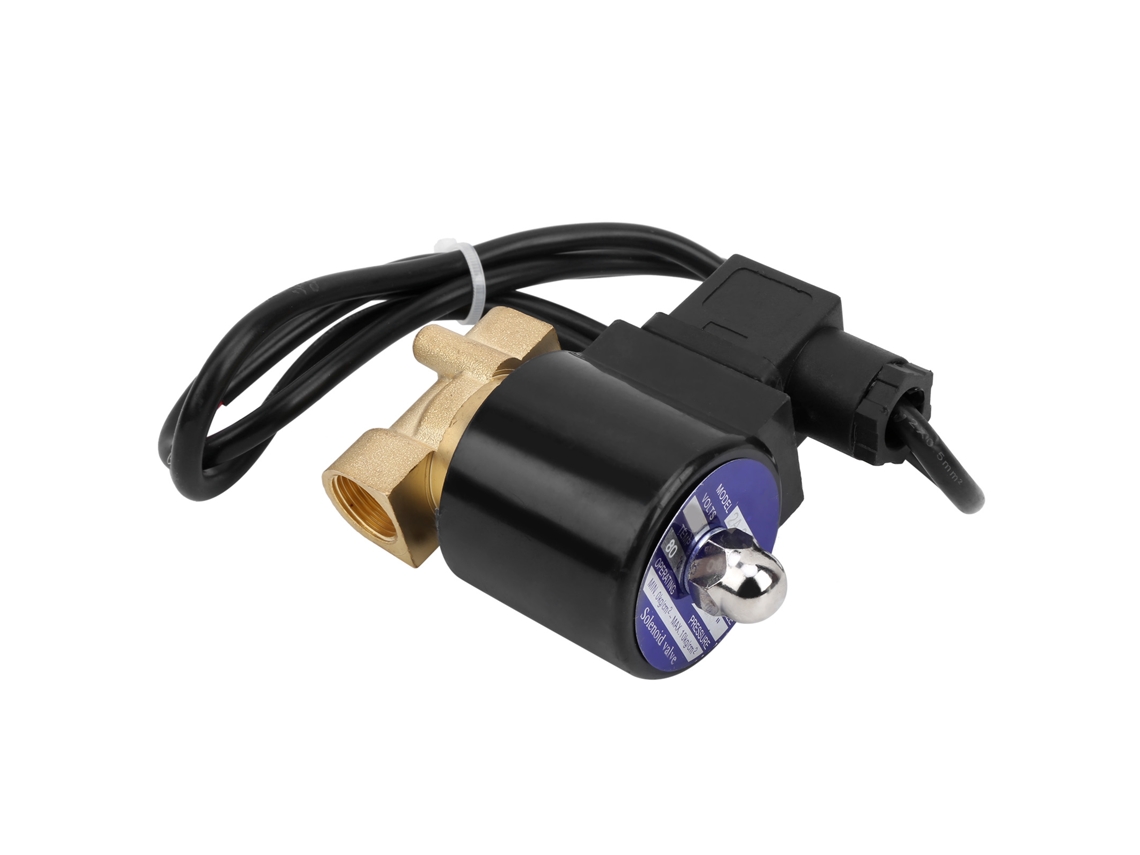 Válvula Solenoide De Latón Normalmente Cerrada 2a-040-10dc24v Para Agua, Aire, Aceite, 1mpa, 80°c