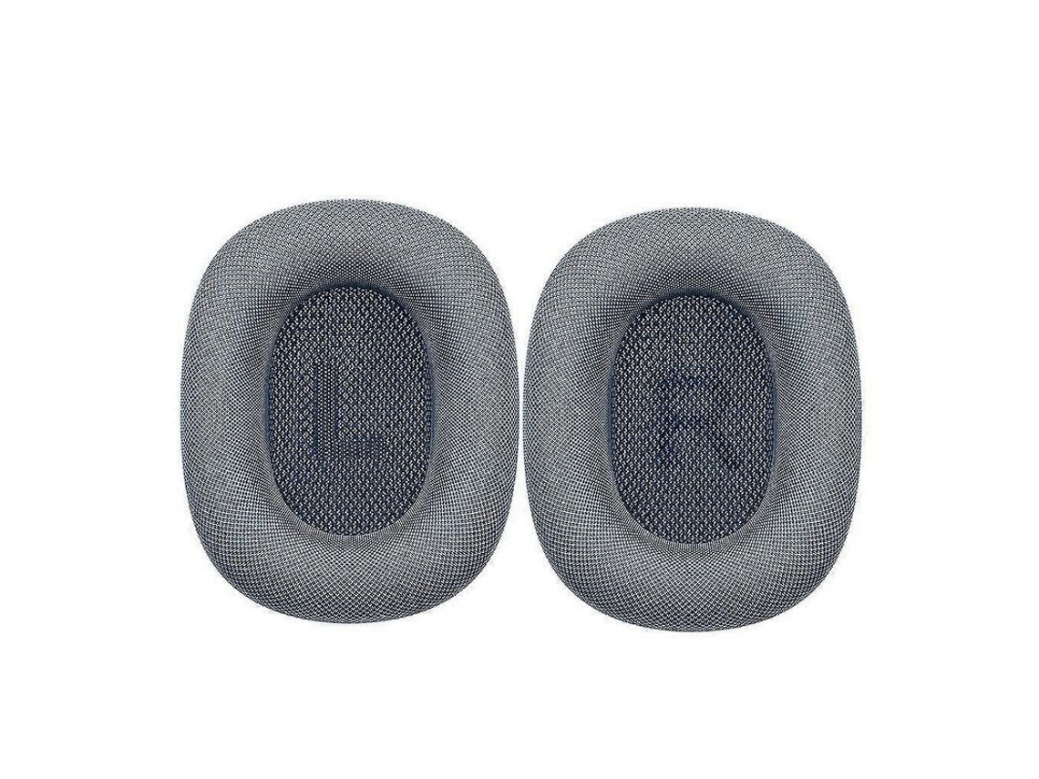 Par de almohadillas para auriculares Airpods Max, de piel sintética, color azul.
