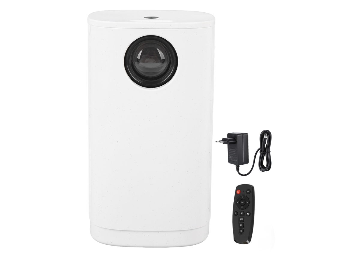 Proyector De Teléfono Inalámbrico 1080p Hd Con Enfoque Manual Portátil Con Enchufe Eu