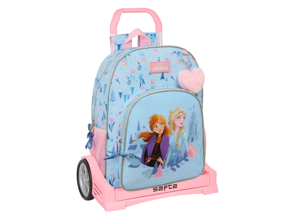 Mochila escolar con ruedas Frozen Ice Magic (poliéster 300d azul)