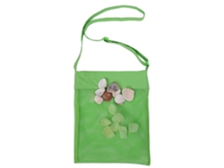KOFIHETY Bolsa de malla para juguetes de playa, ligera y portátil, que drena la arena y el agua, almacenamiento reutilizable para tesoros de playa, construcció