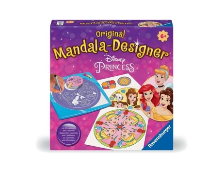 RAVENSBURGER-Princess-Mandala Midi Princesas Disney-4005556238477-A Partir de 6 Años