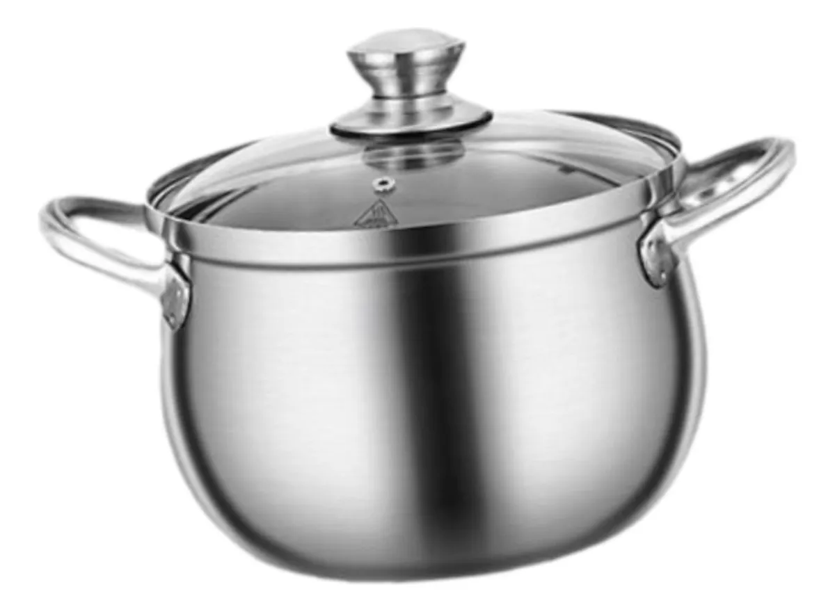 Olla para sopa, caldo espeso, cocina de inducción, 24 cm
