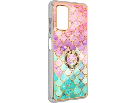 Funda Samsung Galaxy A32 5G AVIZAR Escamas con Anillo de Soporte (Multicolor)