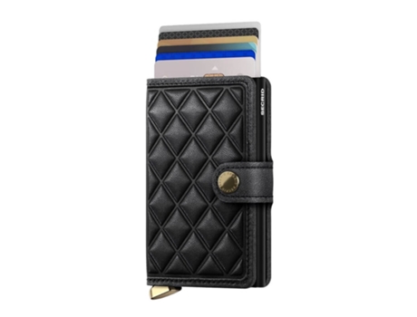 Cartera Fólio, Premium SECRID Miniwallet Emboss Diamantes Negro